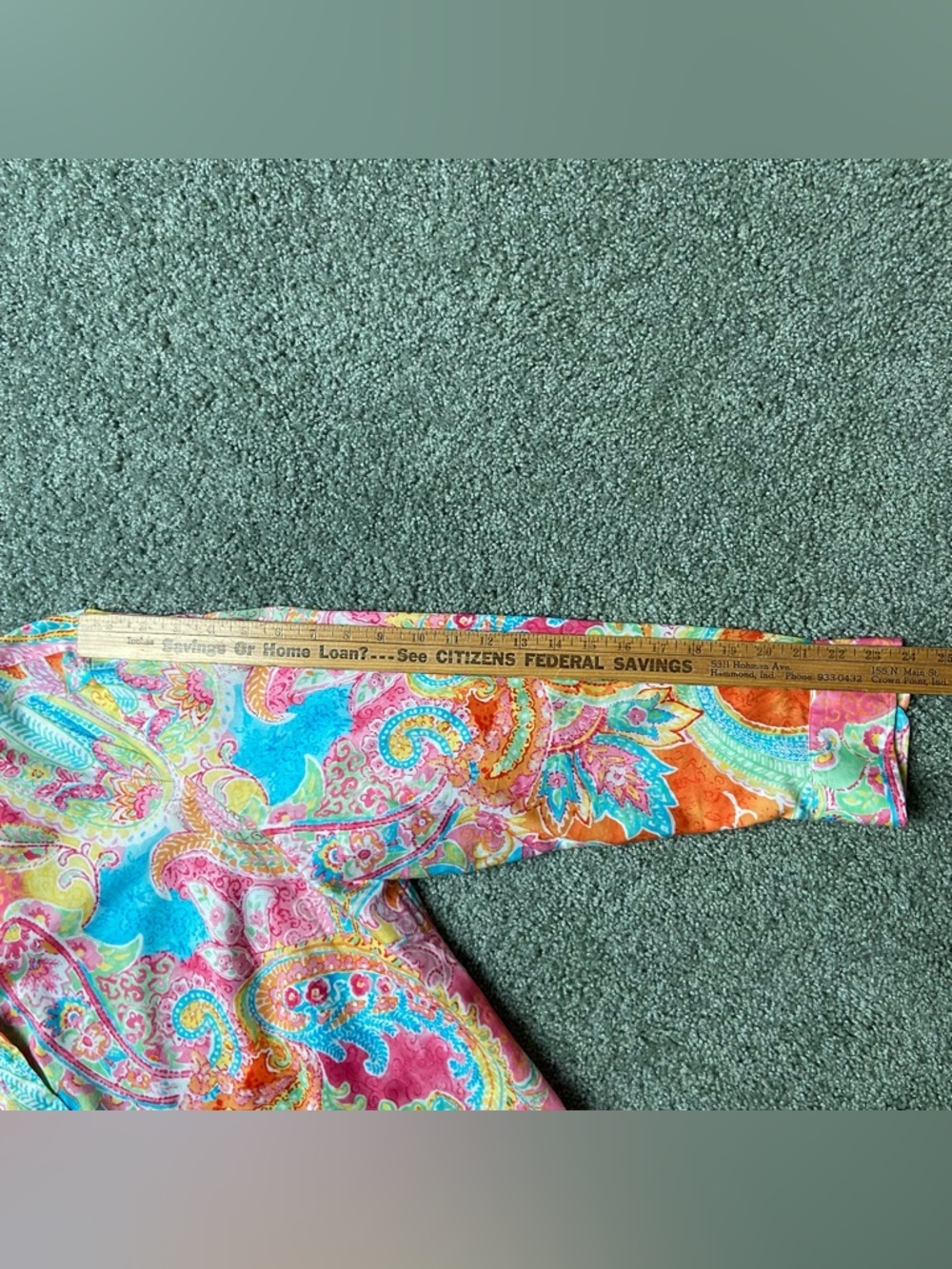 Chaps Like New Vibrant women's button up top. Size 3X - Picture 12 of 12